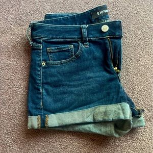 Express Size 2 Jean Shorts - Dark Wash